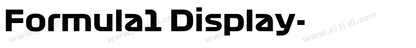 Formula1 Display字体转换 Formula1 Display字体转换